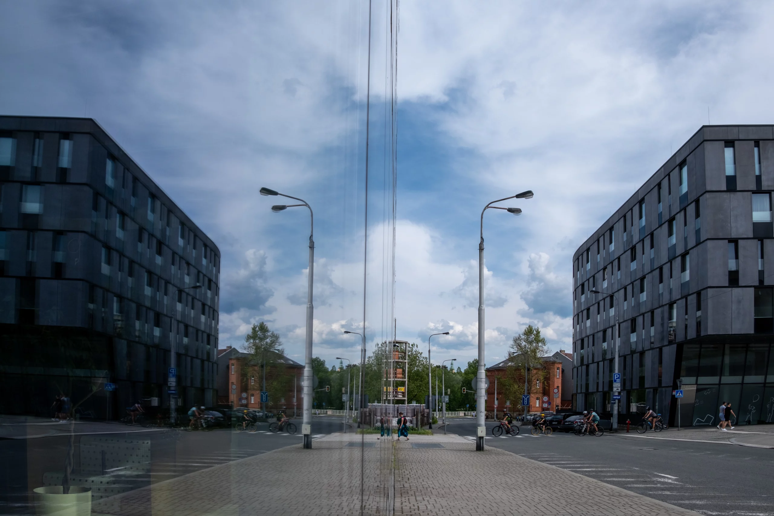 Okolí Rezidence Biskupská v centru Ostravy