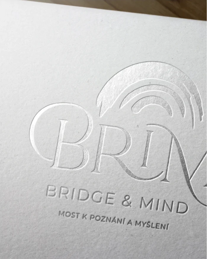 BRIM - logo ve slepotisku
