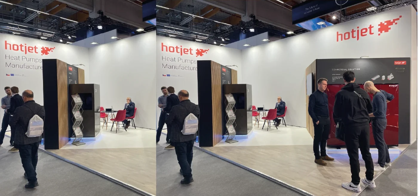 HOTJET - veletržní stánek, detail