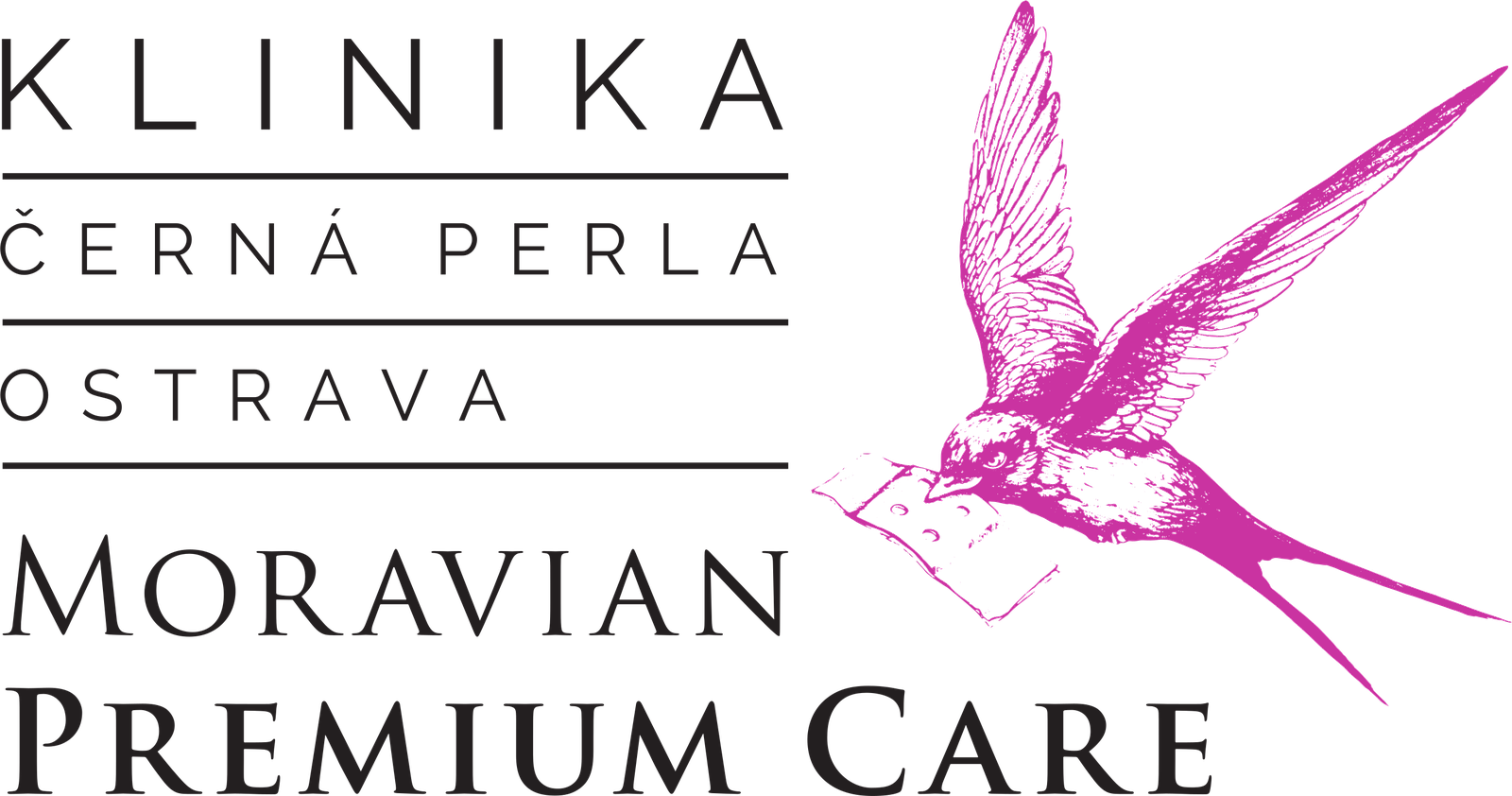 Logo Moravian Premium Care a Klinika Černá perla