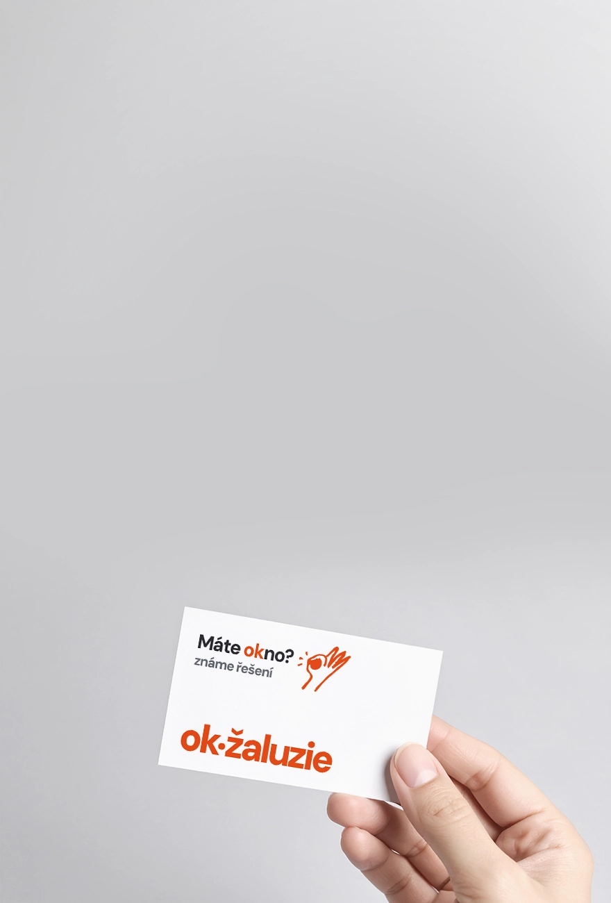 OK žaluzie - vizitka