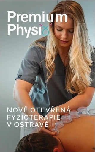 Premium Physio - banner k otevření, péče terapeuta