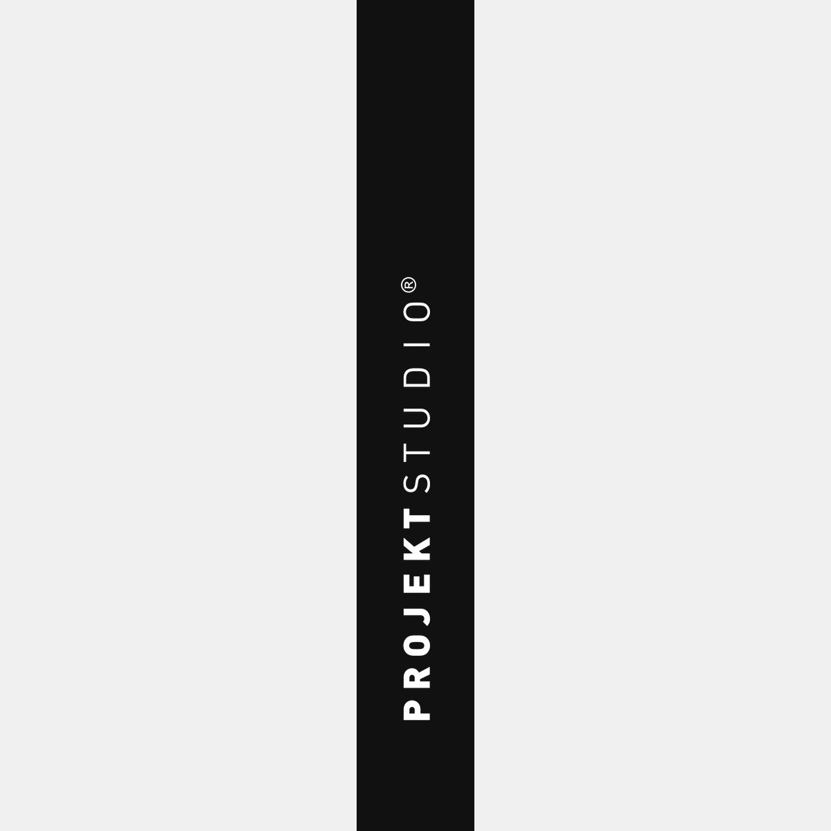 PROJEKTSTUDIO&nbsp;– zjednodušená svislá verze loga