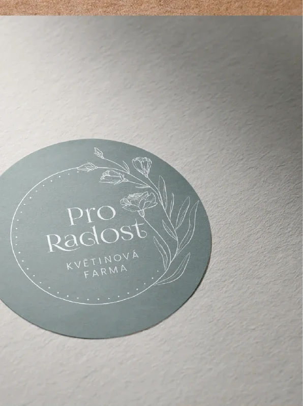 Květinová farma ProRadost - nálepka