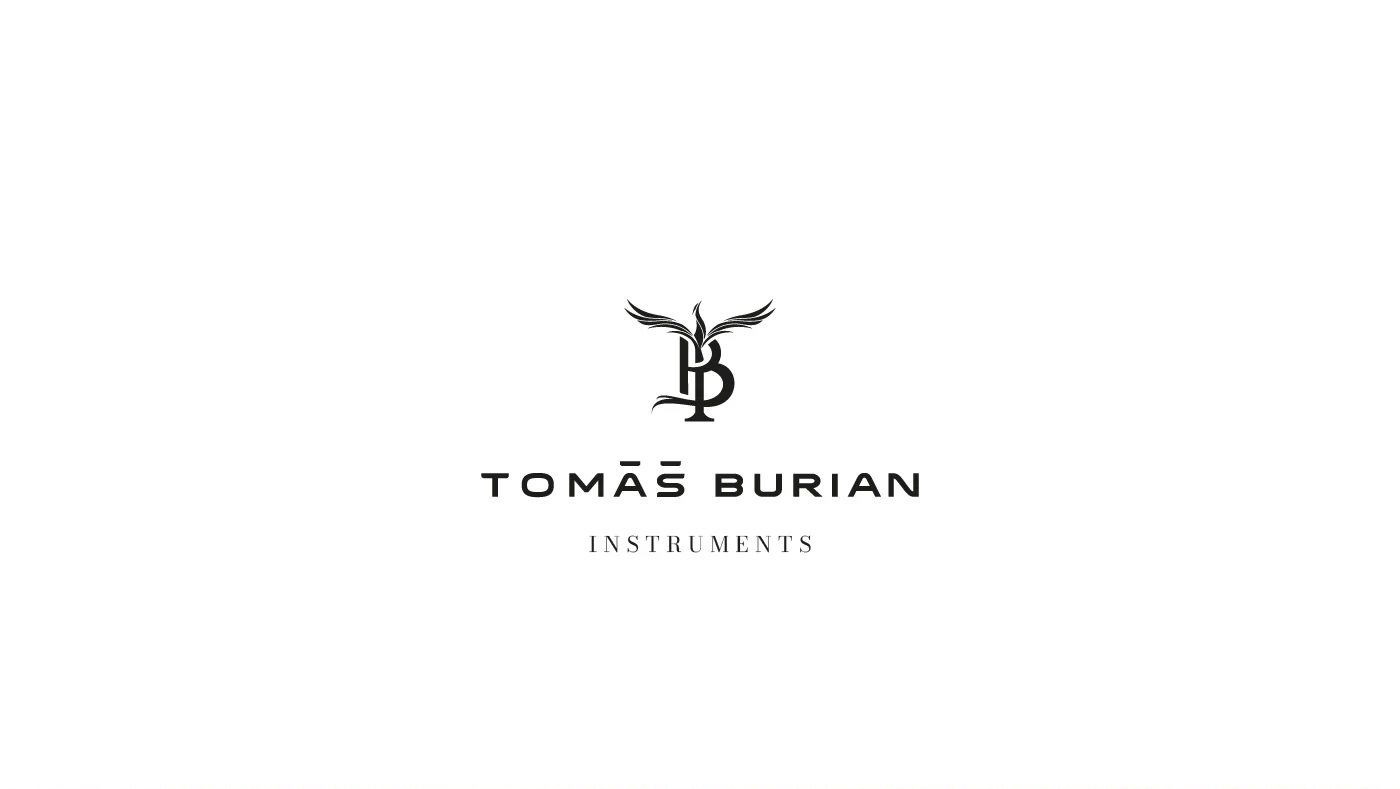 Tomáš Burian Instruments - logo s monogramem TB