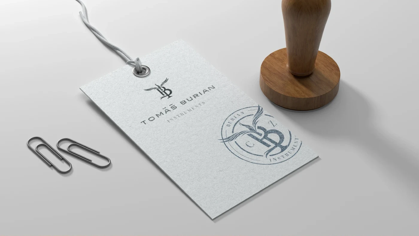 Tomáš Burian Instruments - visačka a razítko