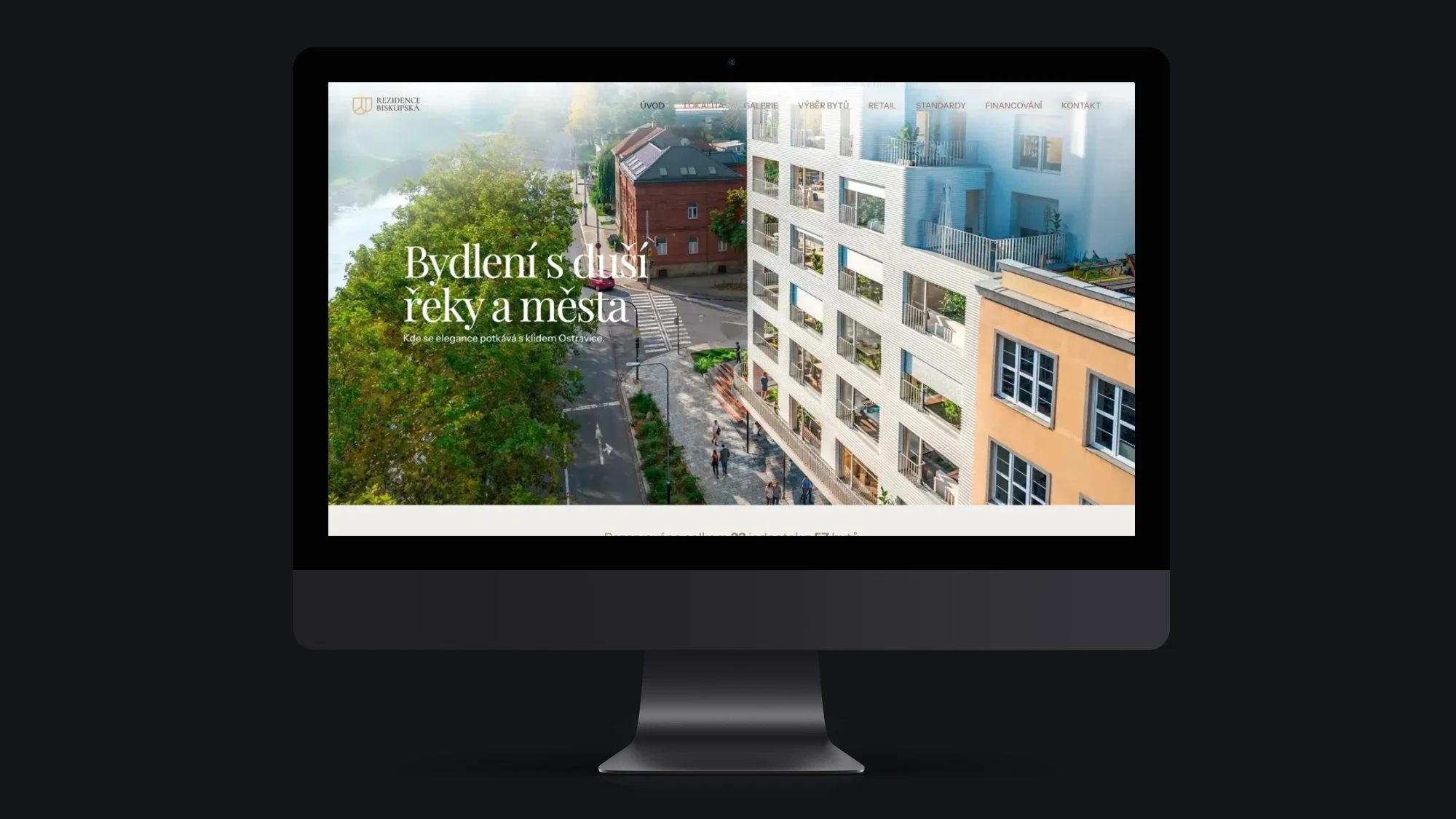 Rezidence Biskupská: web na&nbsp;monitoru