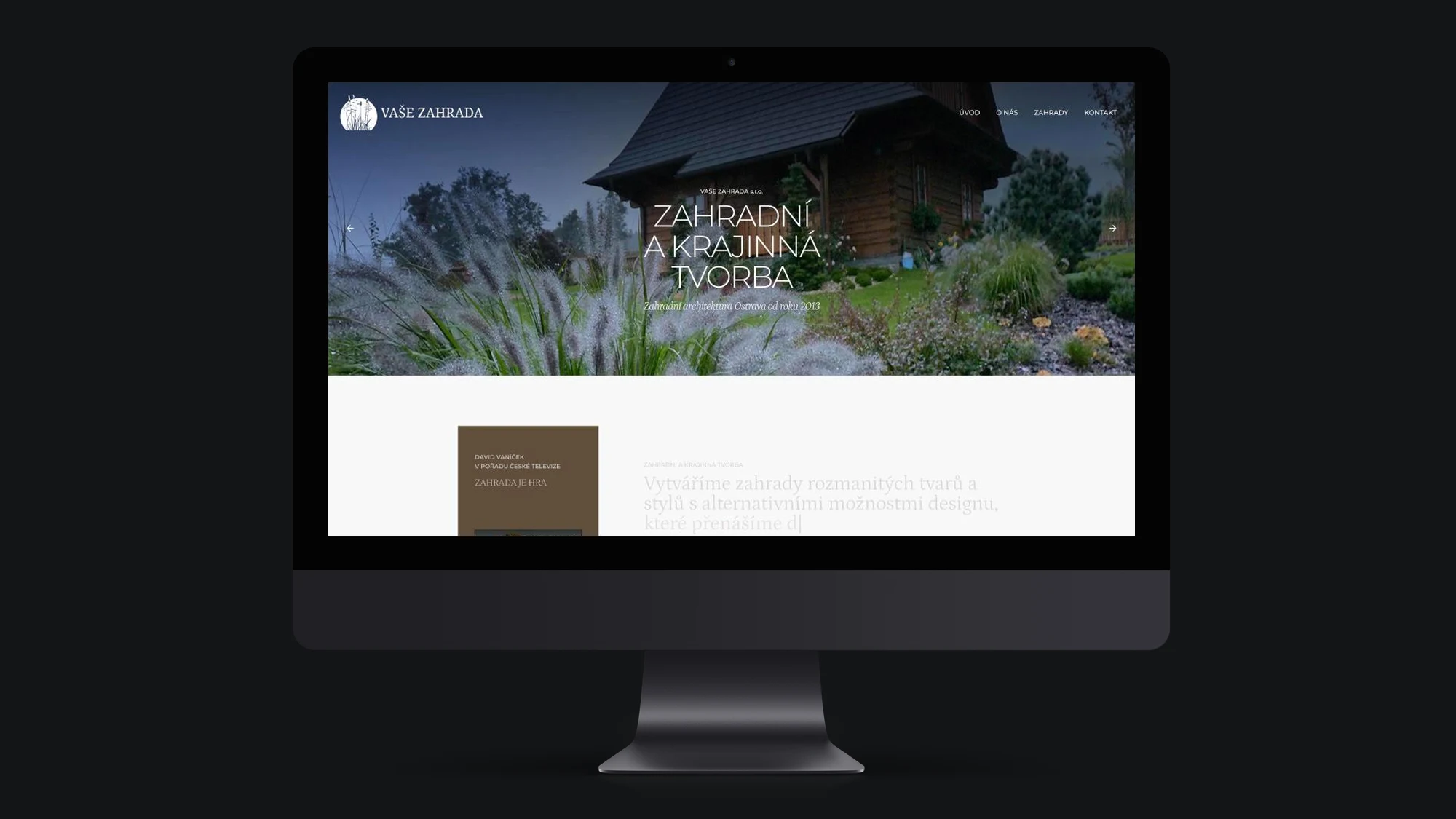 VAŠE ZAHRADA: web na&nbsp;monitoru